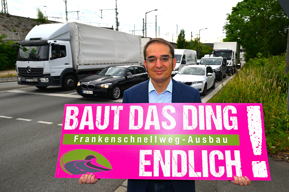 Ümit Sormaz am Frankenschnellweg
