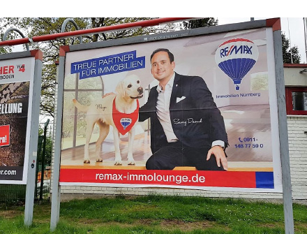 Remax Immobilien - Plakatwerbung